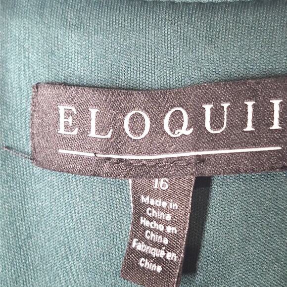 Eloquii Sequin Wide Leg Jumpsuit Emerald Green 16 Swiftie Disco Mermaid Party - Picture 3 of 11